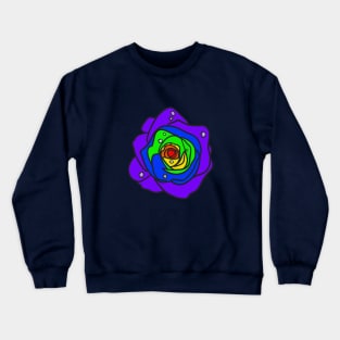 Rainbow Rose Crewneck Sweatshirt